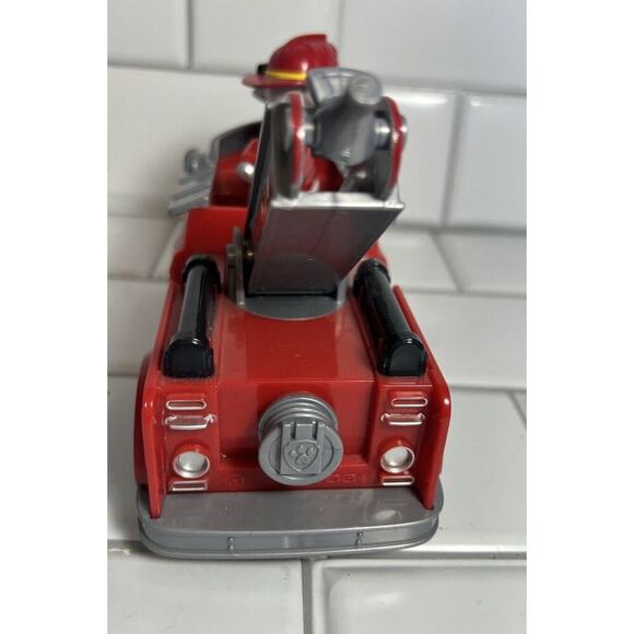 Paw Patrol Fire Truck With Posable Marshall Nick Jr Kids Toy Cartoon Character - Picture 8 of 14